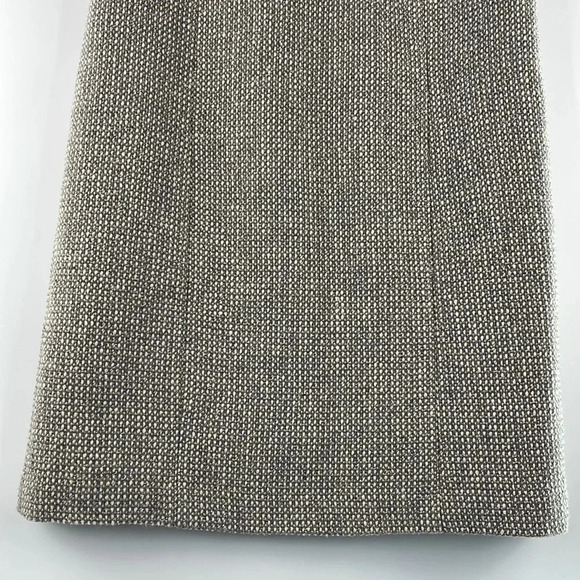Talbots Tweed Metallic Wool Blend Short Sleeve Shift Dress Lined Size 12 Gray - Picture 5 of 16